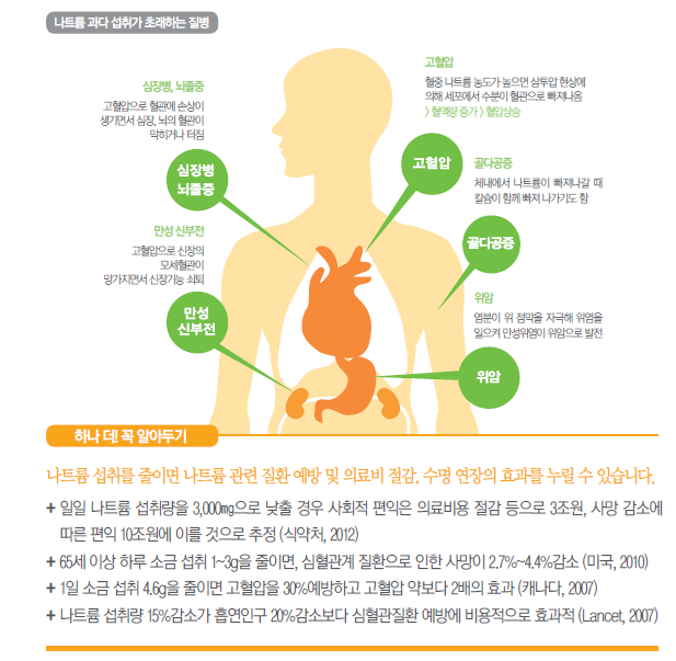 과다 섭취 시 질병